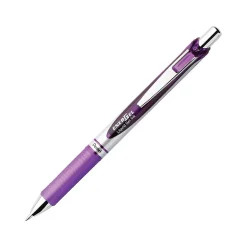 Pentel EnerGel RTX Retractable Gel Pens, Medium Point, 0.7mm, Ink, 3/Pack (BL77BP3V) Purple New
