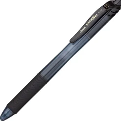 Pentel EnerGel-X RollerGel Retractable Gel Pens, Medium Point, 0.7mm, Black Ink, 5/Pack (BL107BPS5A)