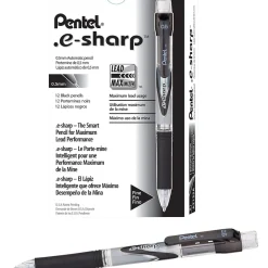 Pentel e-sharp Mechanical Pencil, 0.5mm, #2 Medium Lead, Dozen (AZ125A) Sale