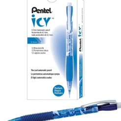 Pentel Icy Mechanical Pencil, 0.7mm, #2 Medium Lead, Dozen (AL27TC) Sale