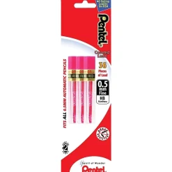 Pentel Lead Refill, 0.5mm, 12/Leads, 3/Pack (PPR5BP3-K6) New