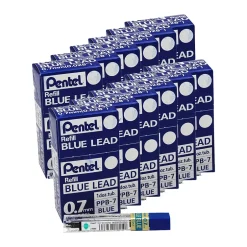 Pentel ® Refill Lead, Blue, Fine, 0.7mm, 12 Pieces Per Pack, 12 Packs (PENPPB7-12) Sale