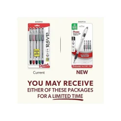 Pentel R.S.V.P. Ballpoint Pens, Fine Point, Assorted Ink, 5 Pack (BK90BP5M) Best