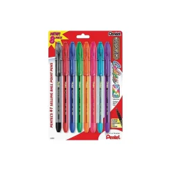 Pentel R.S.V.P. Ballpoint Pens, Medium Point, Assorted Ink, 8/Pack (BK91CRBP8M) Outlet