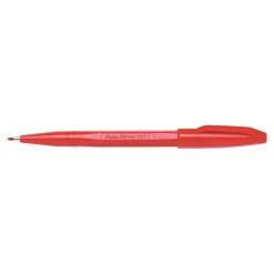Pentel Sign Felt Pens, Fine Point, Red Ink, Dozen (S520B)
