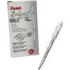 Pentel Sunburst Metallic Pen, Silver, Pack of 12 (PENK908Z-12) Sale