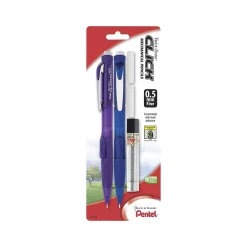 Pentel Twist-Erase CLiCK Mechanical Pencils, No. 2 Medium Lead, 2/Pack (PD275TLEBP2) New