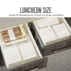 Napkins<Perk ™ Luncheon Lunch Napkin, 1-ply, White, 400 Napkins/Pack (PK28584)