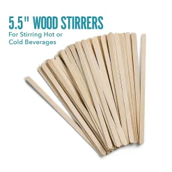 Filters, Stirrers & Straws<Perk ™ Wooden Stirrer, 5.5", 1000/Pack (PK61996)