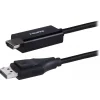 Hdmi Cables<Philips 6' Display Port to HDMI Audio/Video Cable, Male to Male, Black (SWV9216G/27)