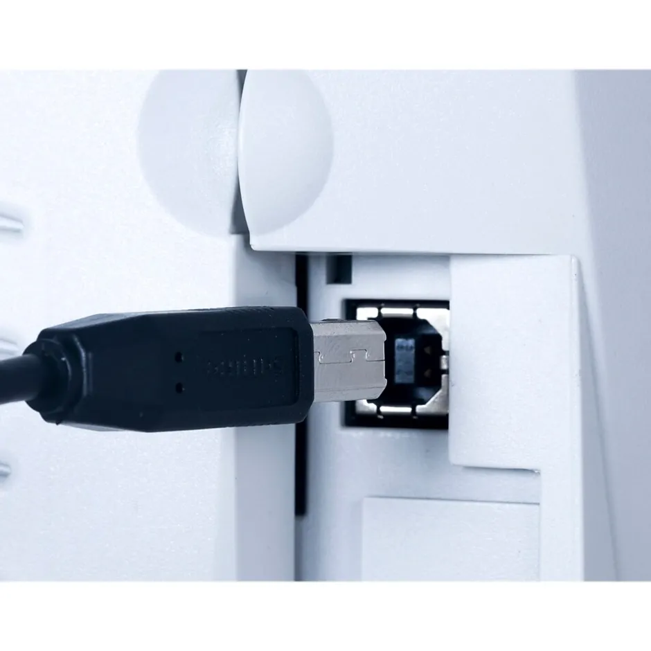 Usb Cables<Philips 6' USB Type-A to USB Type-B Data Cable, Male to Male, Black (SWU7111A/27)