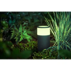Smart Bulbs<Philips Calla LED Outdoor Bollard Light, Aluminum (802082)