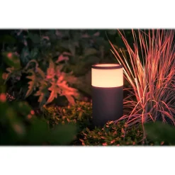 Smart Bulbs<Philips Calla LED Outdoor Bollard Light, Aluminum (802082)