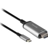Usb Cables<Philips Elite SWV9120C/27 6' USB-C to HDMI Adapter Cable, M/M, Black/Silver