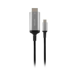 Usb Cables<Philips Elite SWV9120C/27 6' USB-C to HDMI Adapter Cable, M/M, Black/Silver