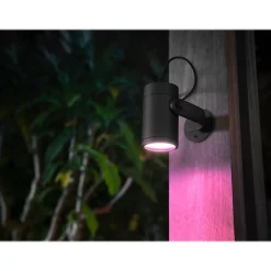Smart Bulbs<Philips Hue Lily LED 3-Piece Outdoor Spotlights, Black (1746730V7)