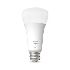 Smart Bulbs<Philips Hue 100W Equivalent A21 LED Smart Bulb, Soft Warm White (580845)