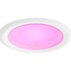 Smart Bulbs<Philips Hue 62W Equivalent E26 LED Smart Downlight, White And Color Ambiance, 4/Pack (578674)