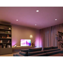 Smart Bulbs<Philips Hue 15W Slim LED Smart Downlight, White And Color Ambiance (579573)