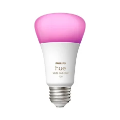Smart Bulbs<Philips Hue White Light Bulb, A21 16 Million Colors 10.5W E26 (563254)