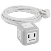 Surge Protectors & Power Strips<Philips 3-Outlet 2-USB Port Power Strip, 10', Gray/White (SPS3102WB/37)
