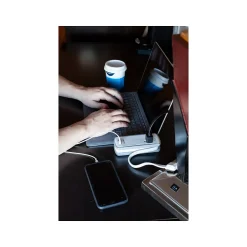 Surge Protectors & Power Strips<Philips 2-Outlet 2-USB Port Surge Protector, 1', Gray/White (SPP2111WA/37)