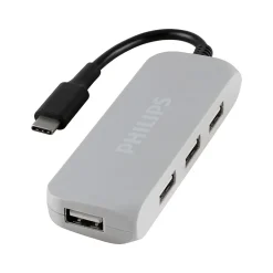 Usb Hubs<Philips 4-Port USB-C Hub, Cool Gray (DLK9320C/27)