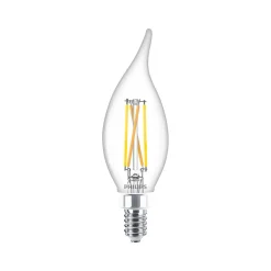 Light Bulbs<Philips 2.3-Watt Warm Glow LED Decorative Bulb, 6/Carton (566653)