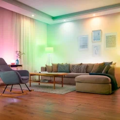 Smart Bulbs<Philips WiZ Smart Wi-Fi 60W Equivalent A19 LED Smart Bulb, White (603449)