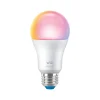 Smart Bulbs<Philips WiZ 60W Equivalent A19 LED Smart Bulb, White, 2/Pack (603639)