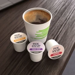 Coffee<Pick Me Up Provisions™ French Roast Coffee Keurig® K-Cup® Pods, Dark Roast, 96/Carton (52966CT)