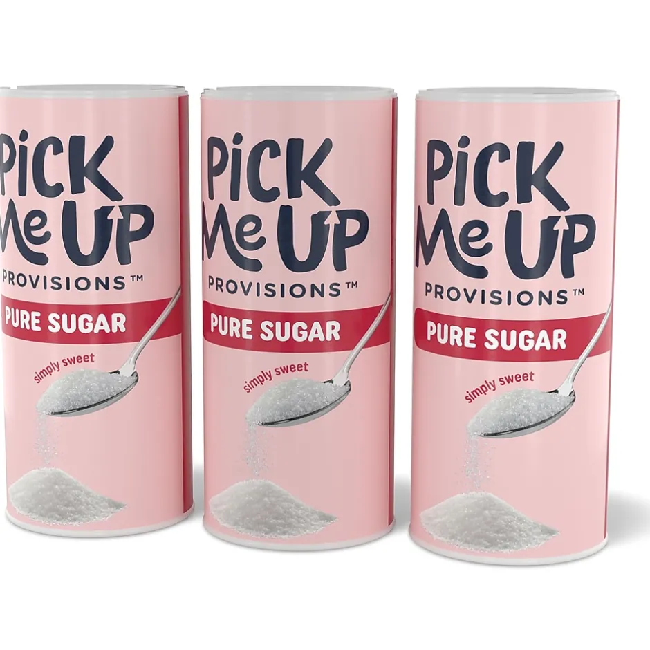 Sugar & Sweeteners<Pick Me Up Provisions™ Pure Sugar, 20 oz. Canister, 3/Pack (PM62433/94205)