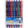 Pilot FriXion Ball Clicker Erasable Gel Pens, Fine Point, 0.7mm, Assorted Ink, 7/Pack (31472) Discount