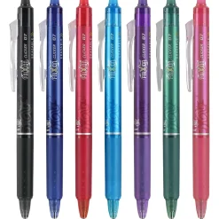 Pilot FriXion Ball Clicker Erasable Gel Pens, Fine Point, 0.7mm, Assorted Ink, 7/Pack (31472) Discount