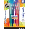 Pilot FriXion Ball ColorSticks Erasable Gel Pens, Fine Point, 0.7mm, Assorted Ink, 10/Pack (32454) New