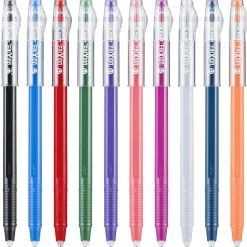 Pilot FriXion Ball ColorSticks Erasable Gel Pens, Fine Point, 0.7mm, Assorted Ink, 10/Pack (32454) New