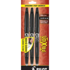 Pilot FriXion Ball Erasable Gel Pens, Fine Point, Ink, 3/Pack (31556) Black Best