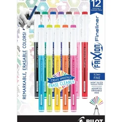 Pilot FriXion Erasable Marker Pens, Fine Point, 0.6mm, Assorted Ink, Dozen (11452) Outlet