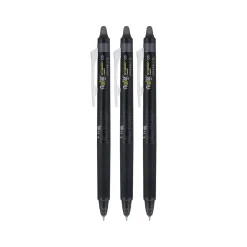 Pilot FriXion Synergy Clicker Retractable Erasable Gel Pen, Extra Fine Point, Black Ink, 3/Pack (FXYC3BLKE) Online
