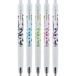 Pilot G2 Fashion Collection Retractable Gel Pens, Fine Point, Assorted Ink, 5/Pack (31392) Discount