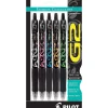 Pilot G2 Fashion Collection Retractable Gel Pens, Fine Point, Black Ink, 5/Pack (31373) Best