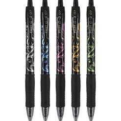 Pilot G2 Fashion Collection Retractable Gel Pens, Fine Point, Black Ink, 5/Pack (31373) Best