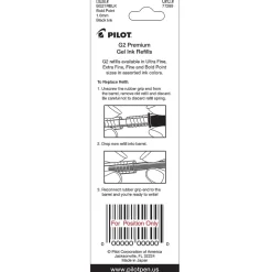 Pilot G2 Gel-Ink Pen Refill, Bold Tip, Ink, 2/Pack (77289) Black Online