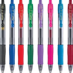 Pilot G2 Retractable Gel Pens, Bold Point, Assorted Ink, 8/Pack (31654) Sale