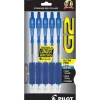 Pilot G2 Retractable Gel Pen, Ultra Fine Point, 0.38mm, Black Ink, 5 Pack (18203) Sale