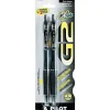 Pilot G2 Retractable Gel Pens, Fine Point, Black Ink, 2/Pack (31031) Sale