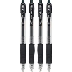 Pilot G2 Retractable Gel Pens, Extra Fine Point, Black Ink, 4/Pack (31055) Online