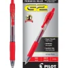 Pilot G2 Retractable Gel Pens, Bold Point, Red Ink, Dozen (31258) New