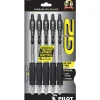 Pilot G2 Retractable Gel Pens, Ultra Fine Point, Black Ink, 5/Pack (31306) Outlet