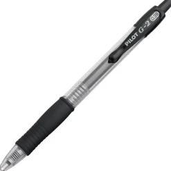 Pilot G2 Retractable Gel Pens, Ultra Fine Point, Black Ink, 5/Pack (31306) Outlet